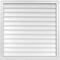 Ekena Millwork Vertical Surface Mount PVC Gable Vent w/ 2"W x 2"H , Brickmould Sill Frame, 38"W x 38"H GVPVE38X3803SN - alternate 1